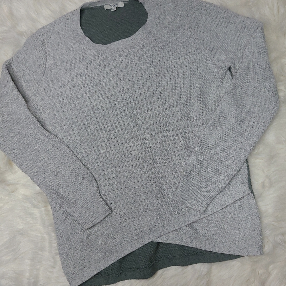 Madewell | Two Tone Waffle Knit Sweater sz…